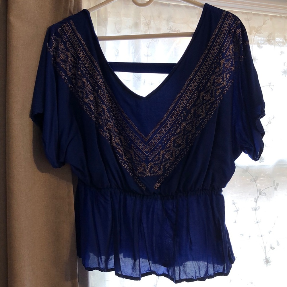 Royal blue top